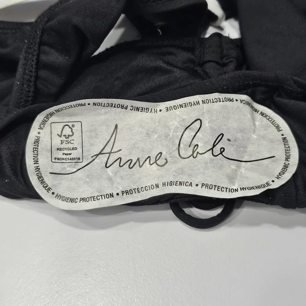 Anne Cole Ruched-Side Bikini Bottoms Size Small